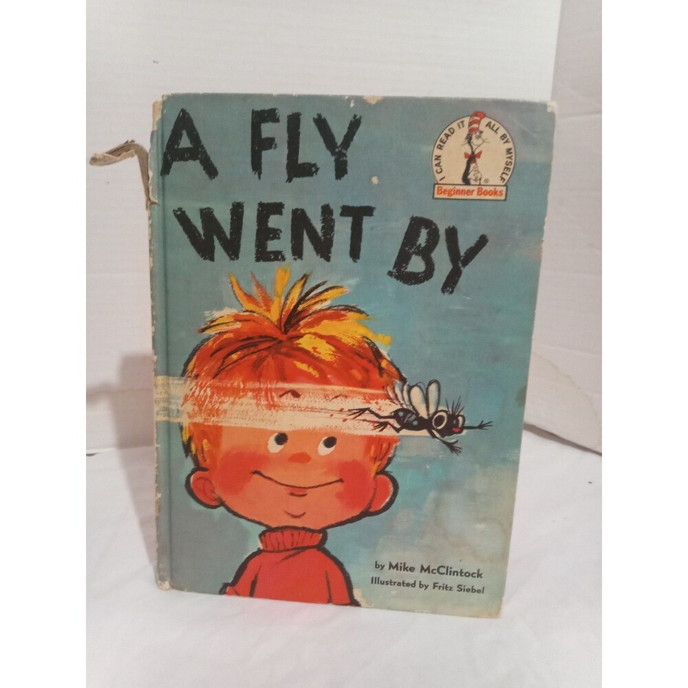 Vintage 1959 A FLY WENT BY by Mike McClintock Dr. Seuss Beginner Book